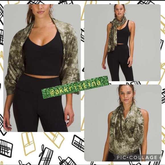 Great Gift Idea 🎄🎁
Lululemon Customizable Snap Scarf in Green Tie Dye - Picture 2 of 13